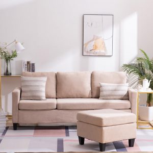 Zimtown Mid-Century L-Shaped Corner Sofa